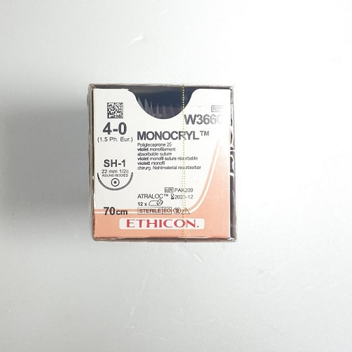 [ETHICON] 모노크릴 4/0 W3660