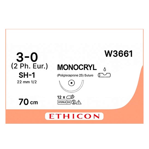 [ETHICON] 모노크릴 3/0 W3661