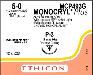 [ETHICON] 모노크릴(plus) 5/0 MCP493G