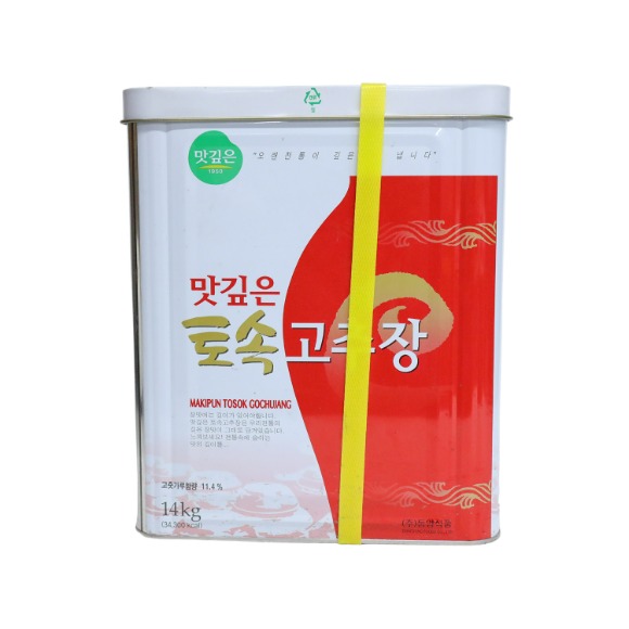 업소용 대용량 덕용말통) 맛깊은 토속 고추장 14kg