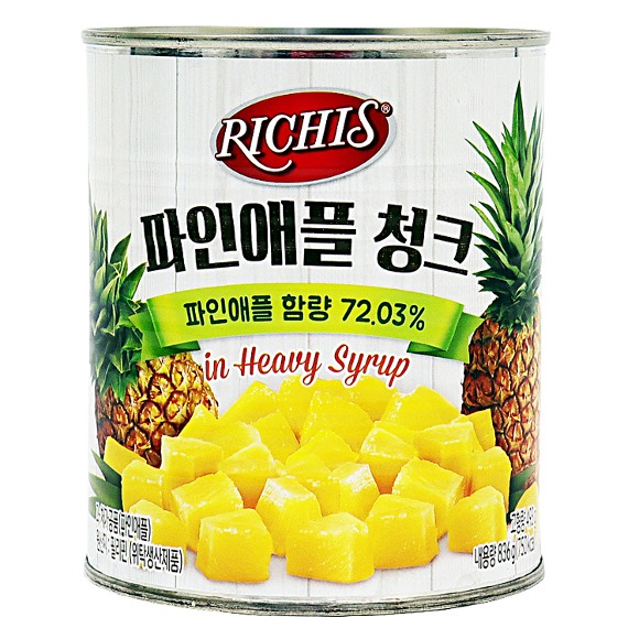 리치스 파인애플 청크 836g