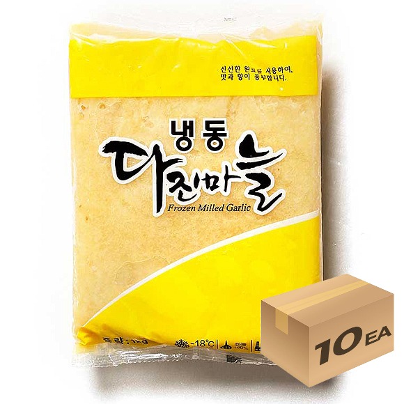 1박스) 냉동야채 다진마늘 1kg x 10개입