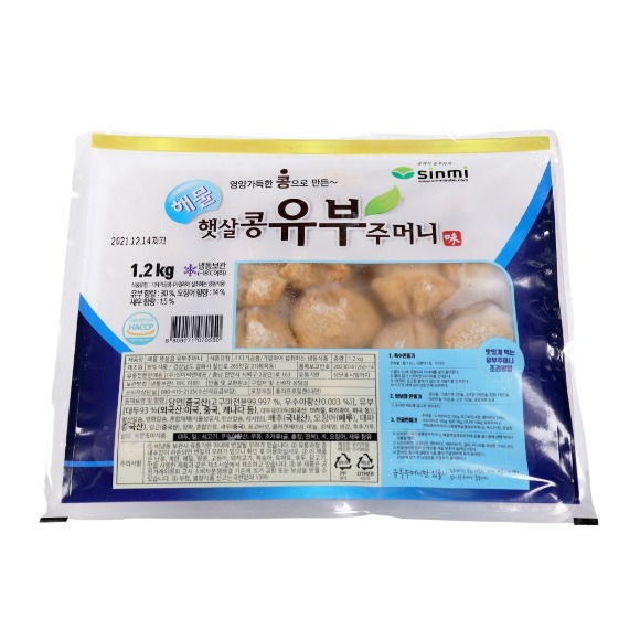 신미 냉동 해물 유부주머니 1.2kg