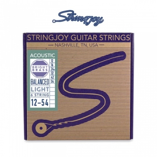 스트링조이 브라이트 브라스 80/20 Light (012 - 054) / Stringjoy Bright Brass 80/20 Light (012 - 054) [네이버톡톡/카톡 AMA-zing 추가인하]