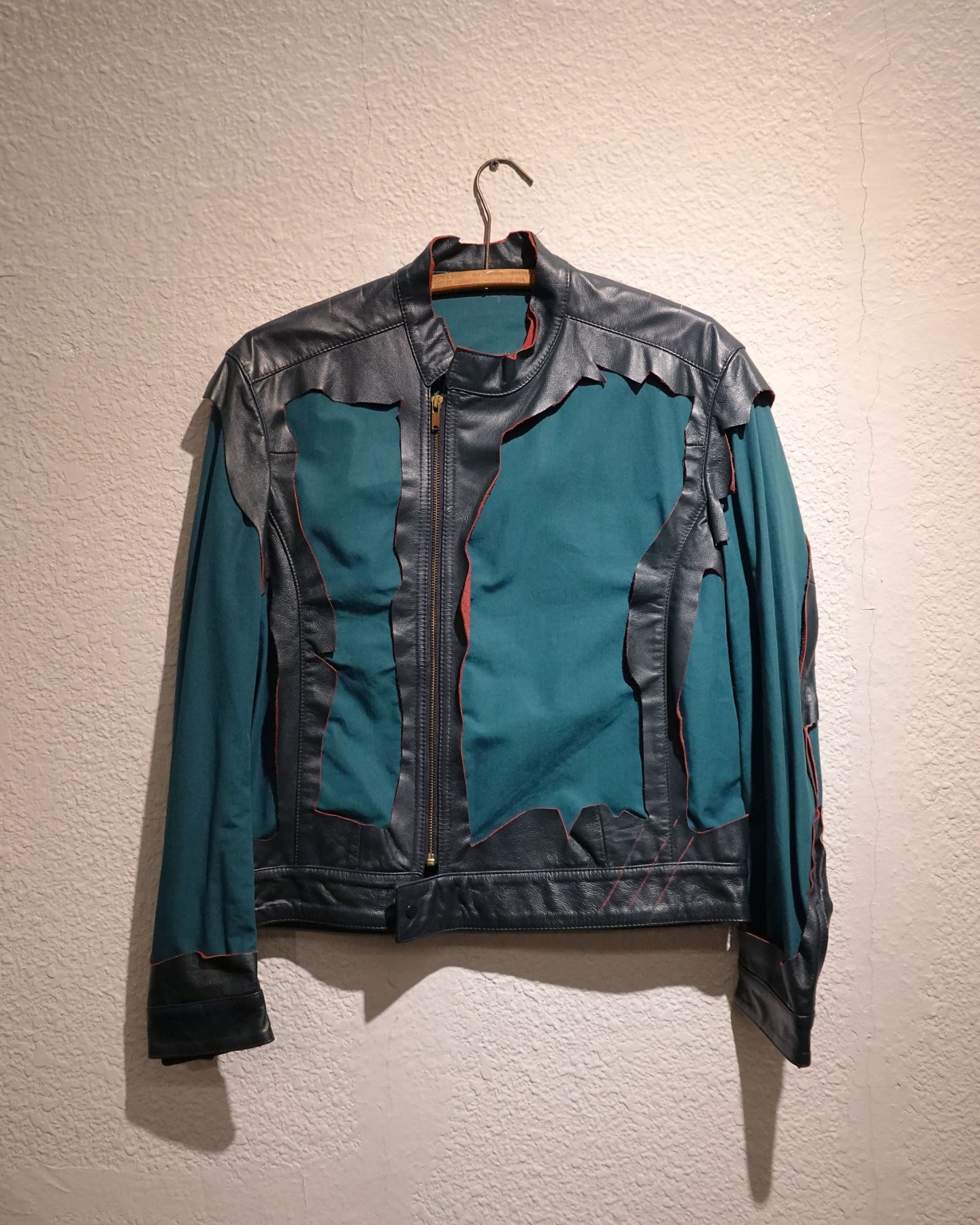 Levi&#039;s RED Destroyed Leather Rider Jacket