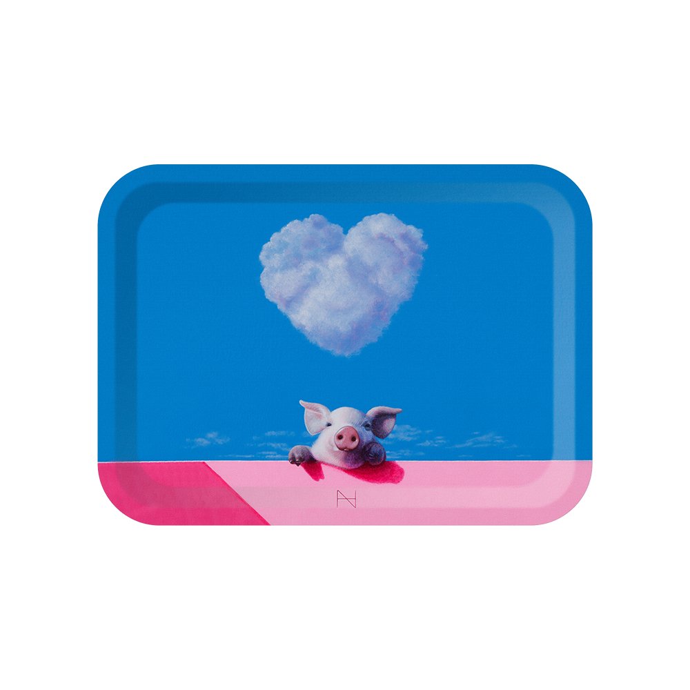 [트레이] Olivia over the wall(Heart cloud, Pink shadow)
