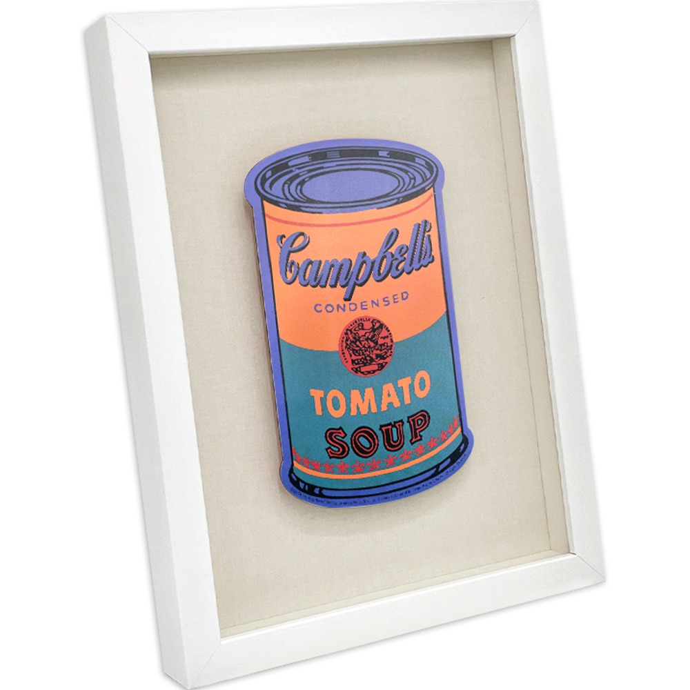[액자포함] COLORED CAMPBELL&#039;S SOUP CAN, 1965 (BLUE &amp; ORANGE)