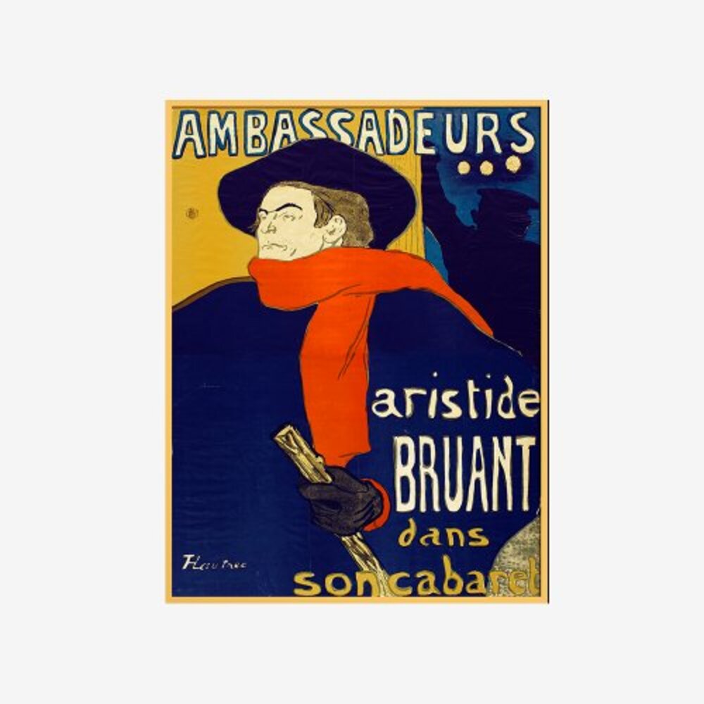 [액자포함] Ambassadeurs (Aristide Bruant dans son cabaret), 1892