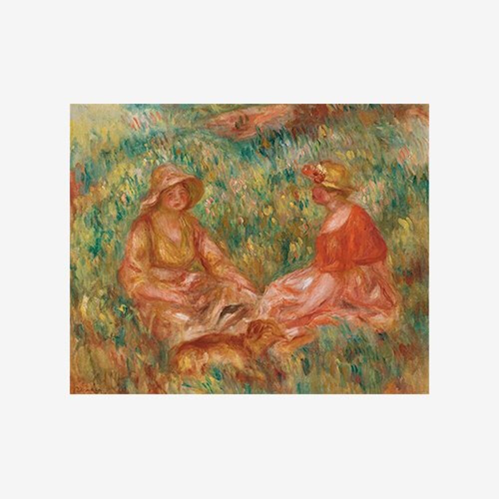 Two women in the grass