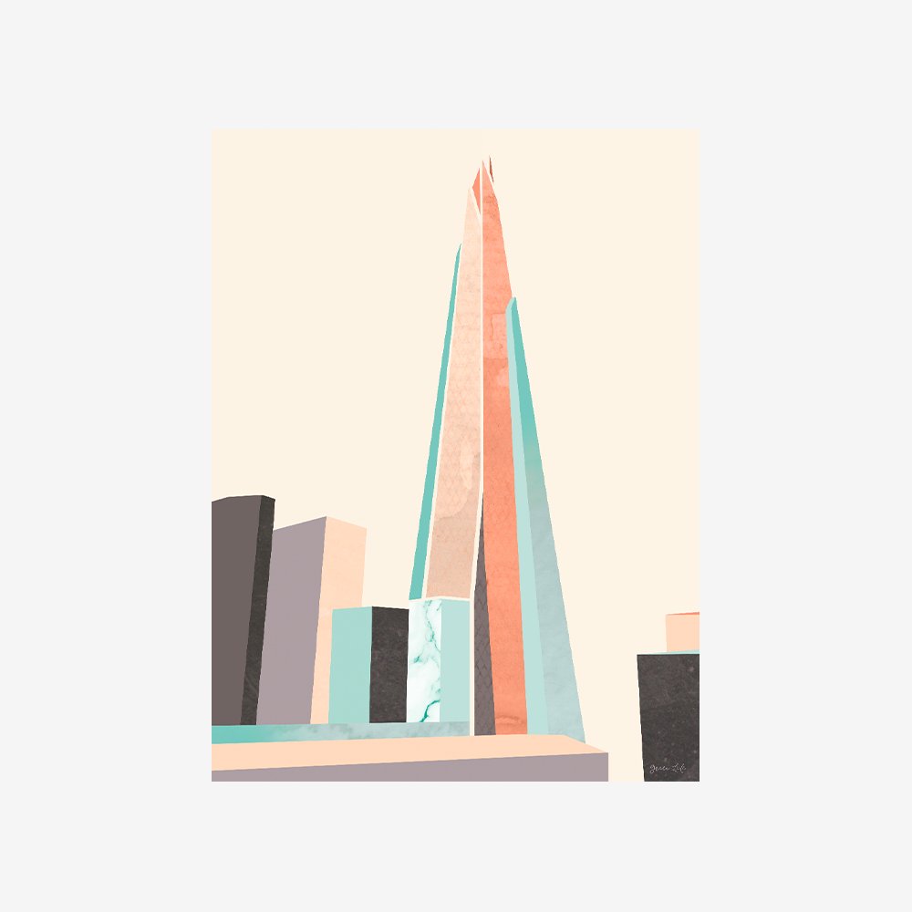 Graphic Pastel Architecture I