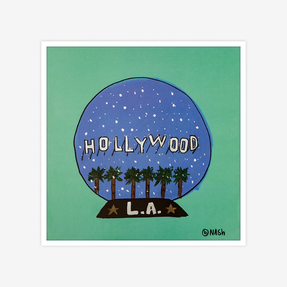 [액자포함] Hollywood Snow Globe