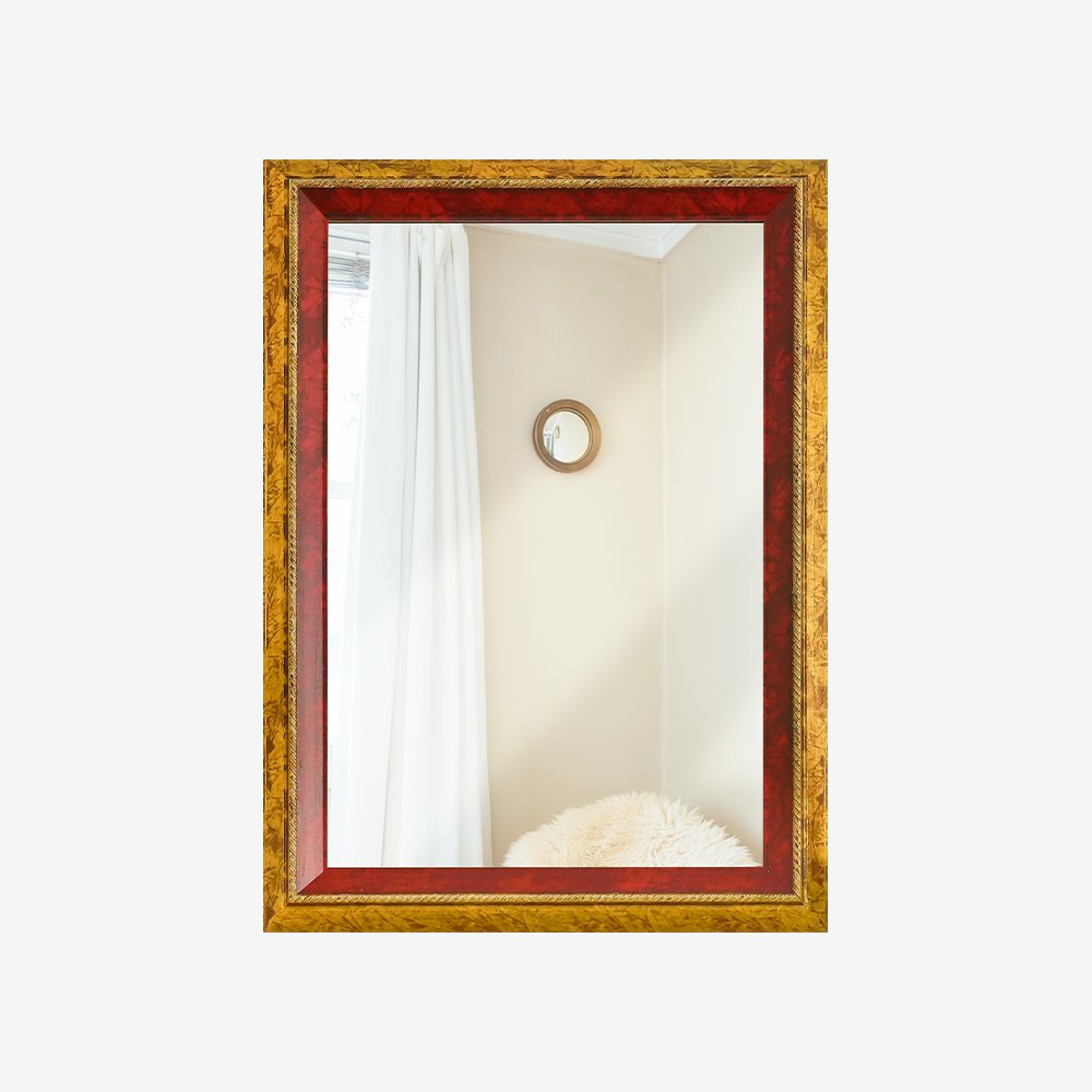 [거울] 메리 레드 엔틱 거울