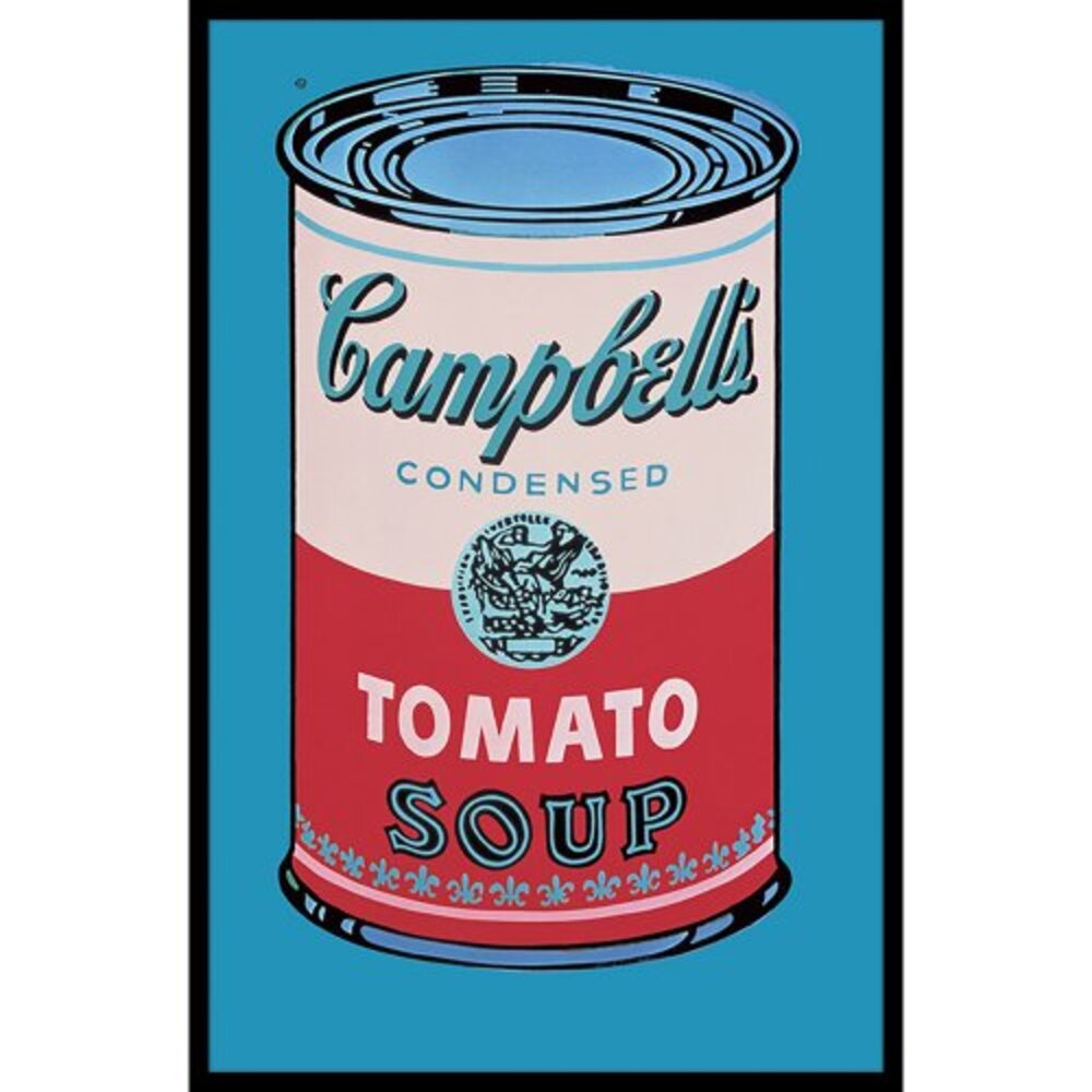 [액자포함] Colored Campbell&#039;s soup Can 1965 (pink &amp; red)