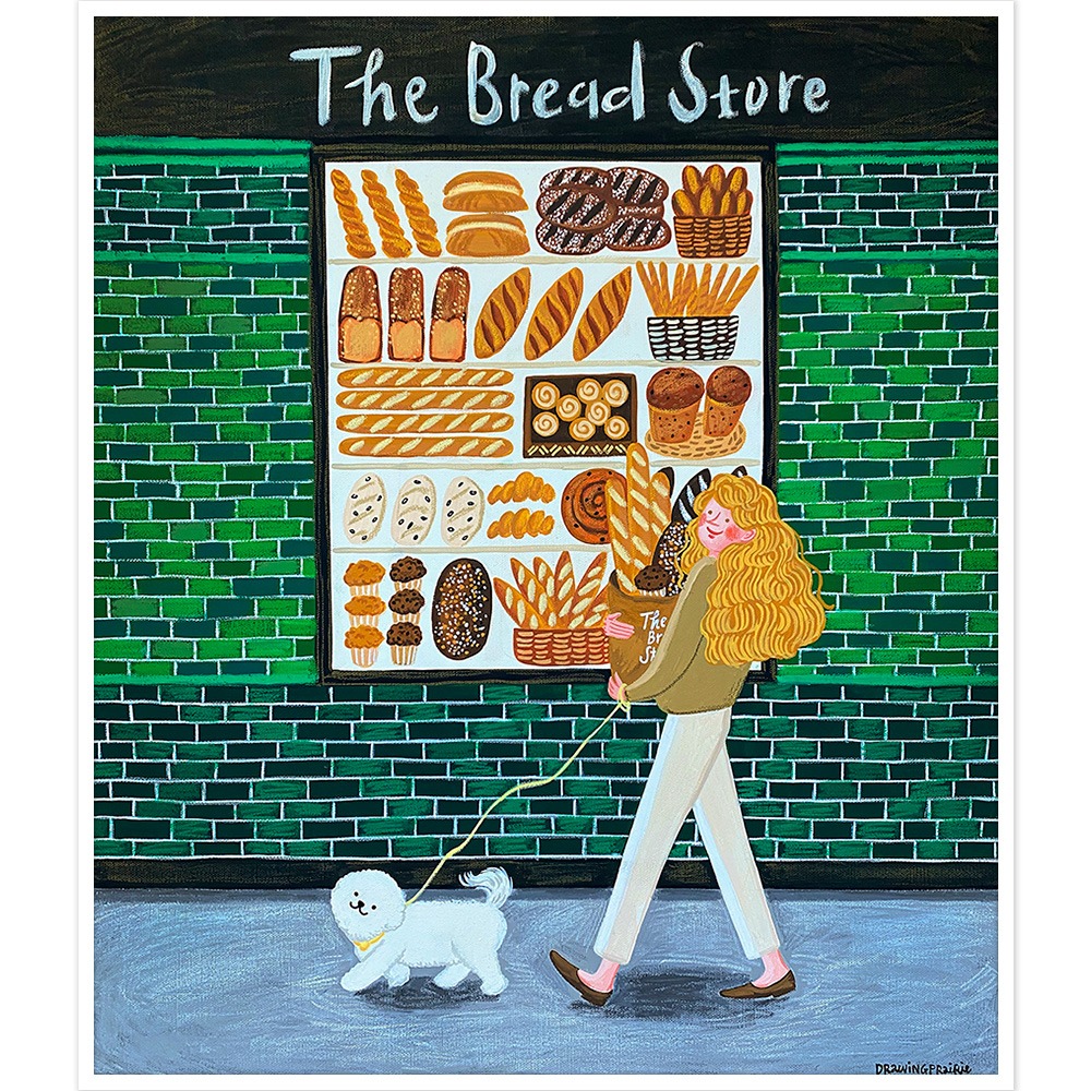 [액자포함] The bread store