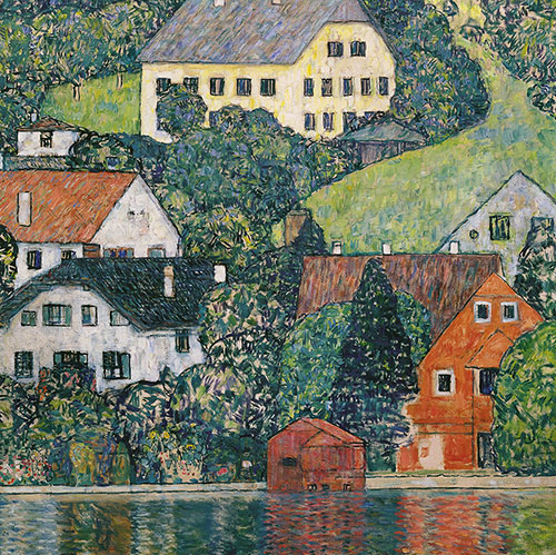 Houses in Unterach on Lake Attersee_c 1916