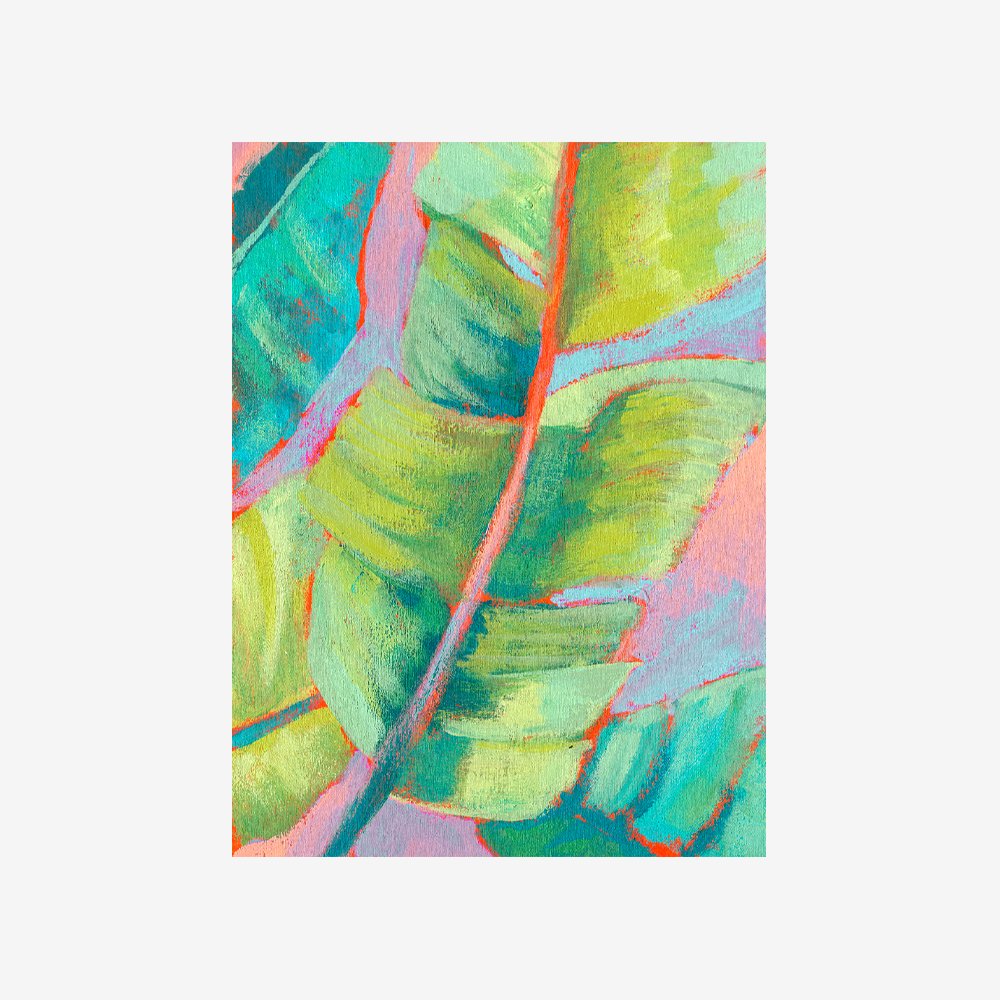 Vibrant Palm Leaves II