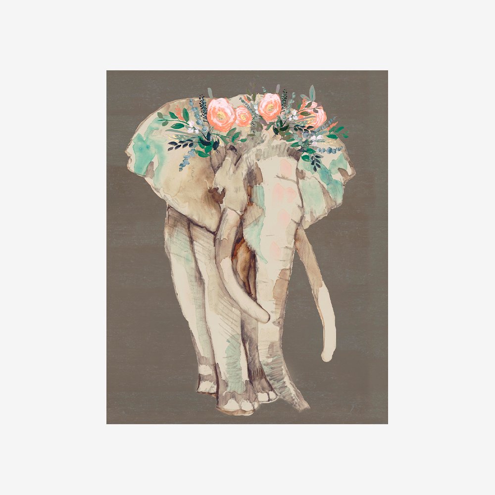 Flower Crown Elephant I