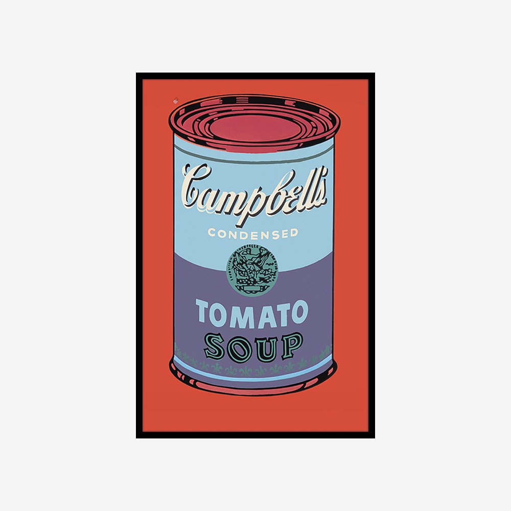 [액자포함] Campbell&#039;s Soup Can 1965 (blue &amp; purple)