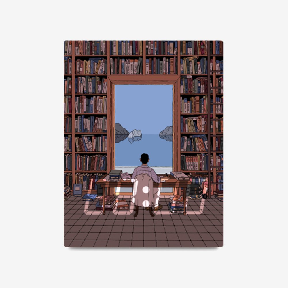 [LED시계] A Library by the Tyrrhenian Sea