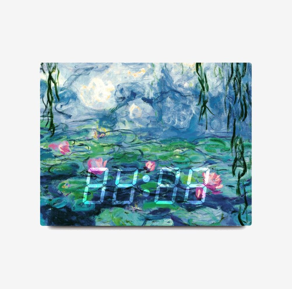 [LED CLOCK] Water lilies