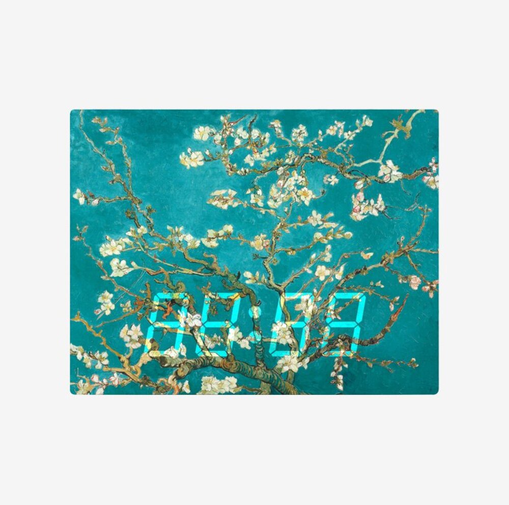[LED CLOCK] Blossoming Almond Tree