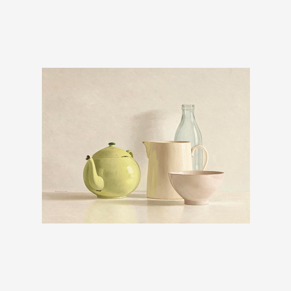 Yellow Teapot-Bottle-Bowl and Jug