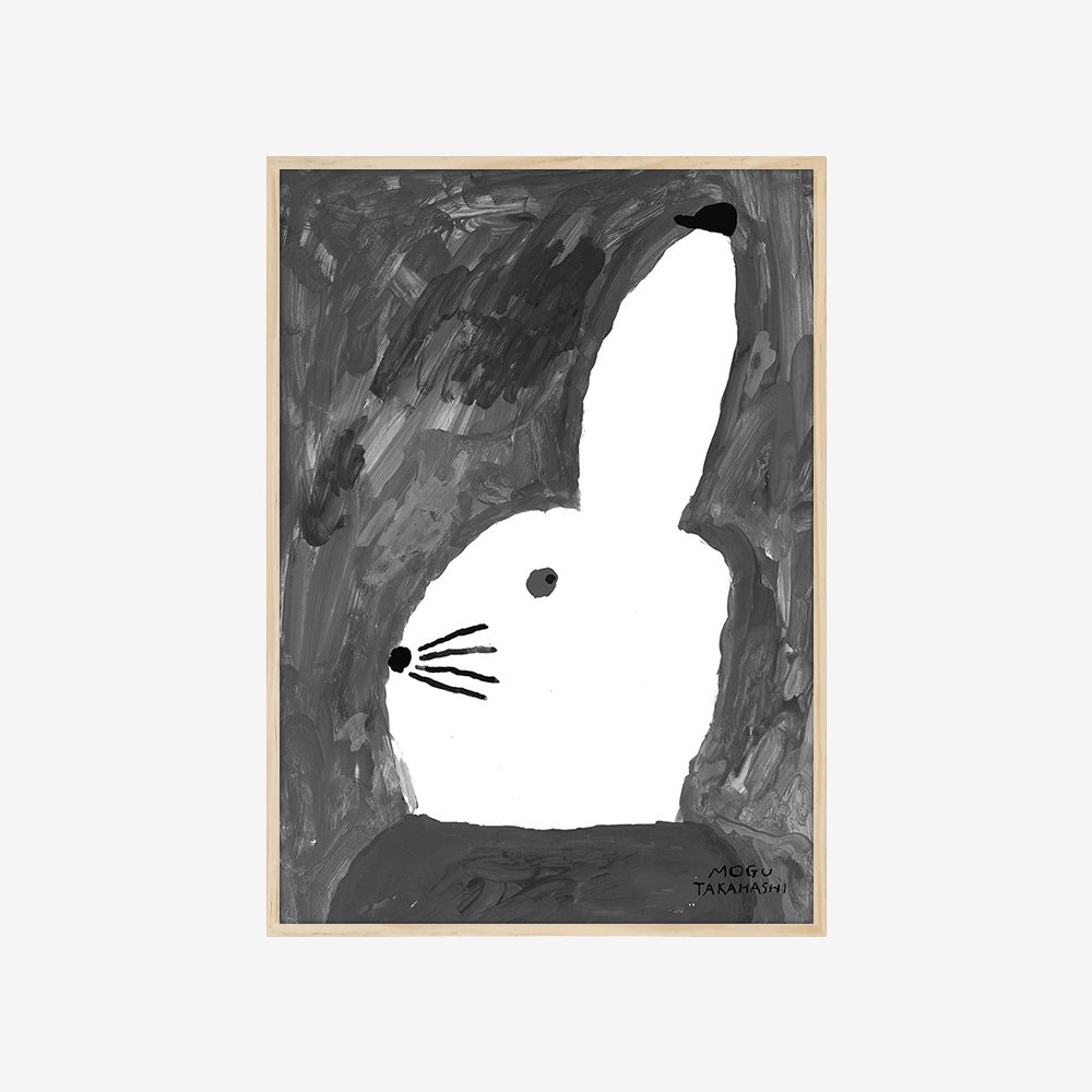 [FRAME] RABBIT WITH SMALL HAT POSTER