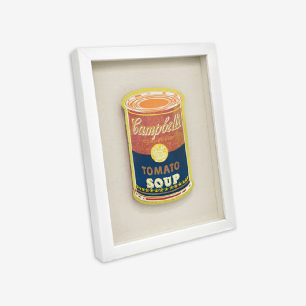 [FRAME] COLORED CAMPBELL&#039;S SOUP CAN, 1965 (YELLOW &amp; BLUE)