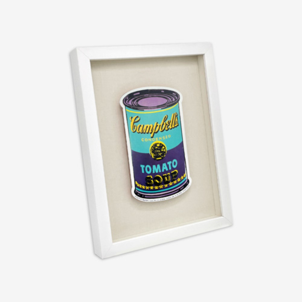 [FRAME] COLORED CAMPBELL&#039;S SOUP CAN, 1965 (GREEN &amp; PURPLE)