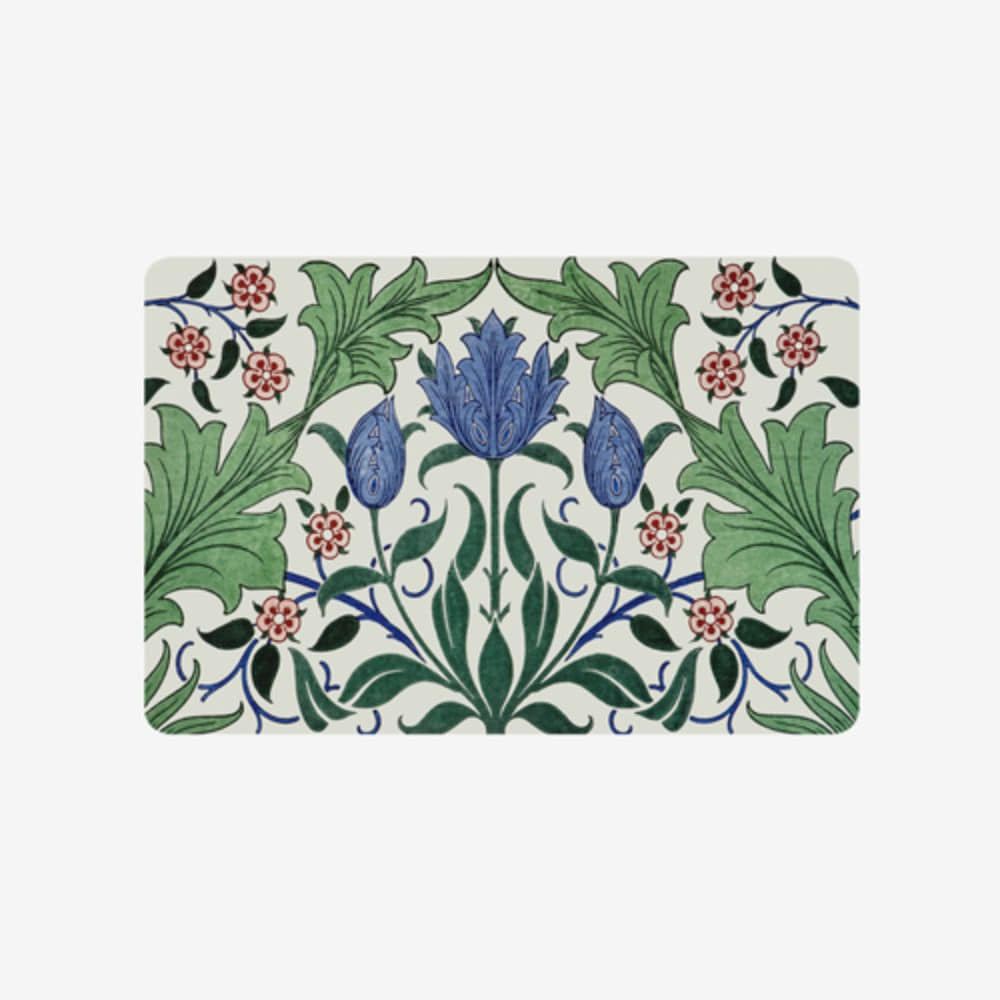[TABLE MAT] Floral Wallpaper Design with Tulips