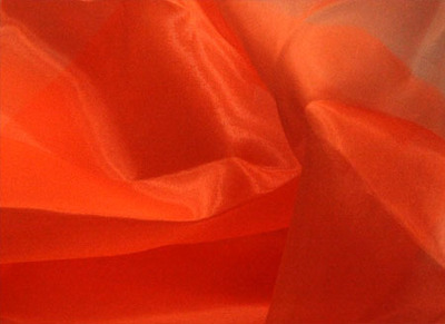 CRYSTAL ORGANZA HOT ORANGE