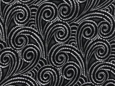 SWIRL STRETCH LACE BLACK 