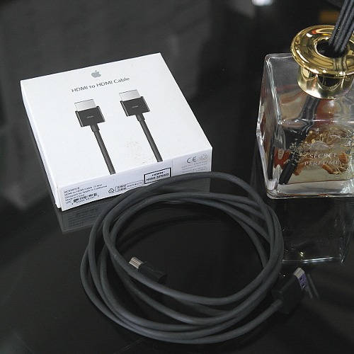 [IT리퍼비시/기업회수상품/박스포함] 애플 HDMI to HDMI Cable/MC838FE/B/Apple 정품 HDMI 연결케이블 1.8m/맥지원/즉시사용OK