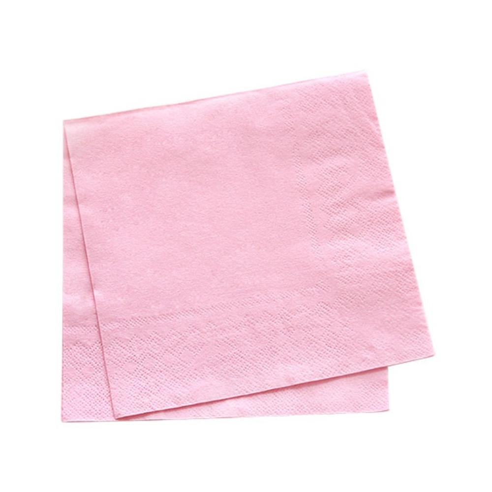 노리프렌즈 만들기재료 - 핑크 냅킨 25cm 16개 2봉