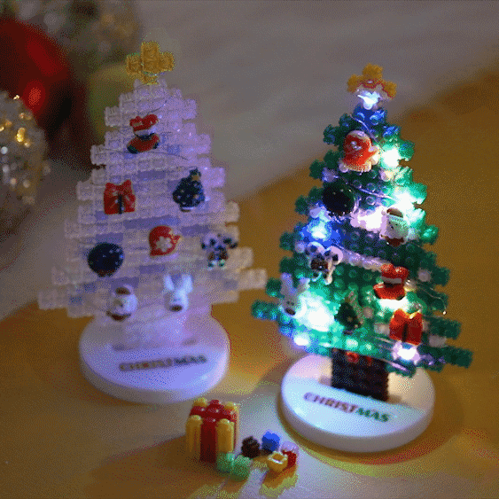 노리프렌즈 만들기재료 - 크리스마스 8mm 디폼블럭 트리 LED 패키지