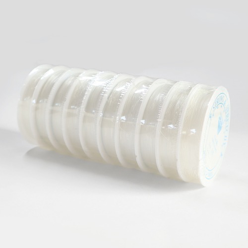 노리프렌즈 만들기재료 - 대용량 스판줄 우레탄끈 0.8mm 길이8m [투명] 1봉