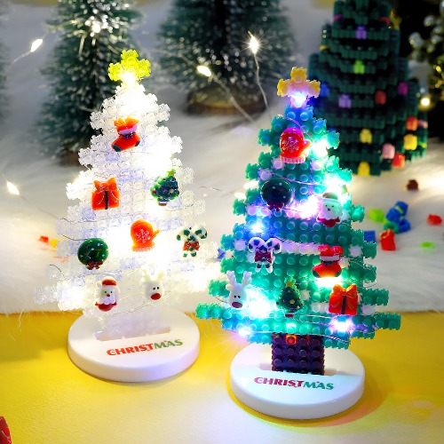 노리프렌즈 만들기재료 - 크리스마스 8mm 디폼블럭 트리 LED 패키지 (디폼블럭 본품, 부자재 별도 포장)