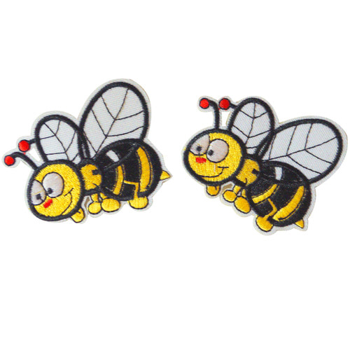 노리프렌즈 만들기재료 - 자수패치18[꿀벌] 5개