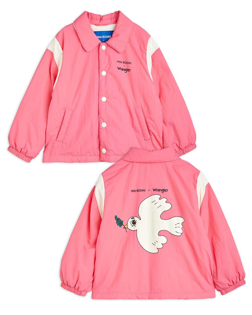 [MINIRODINI] Peace dove coach lined jacket [116/122]