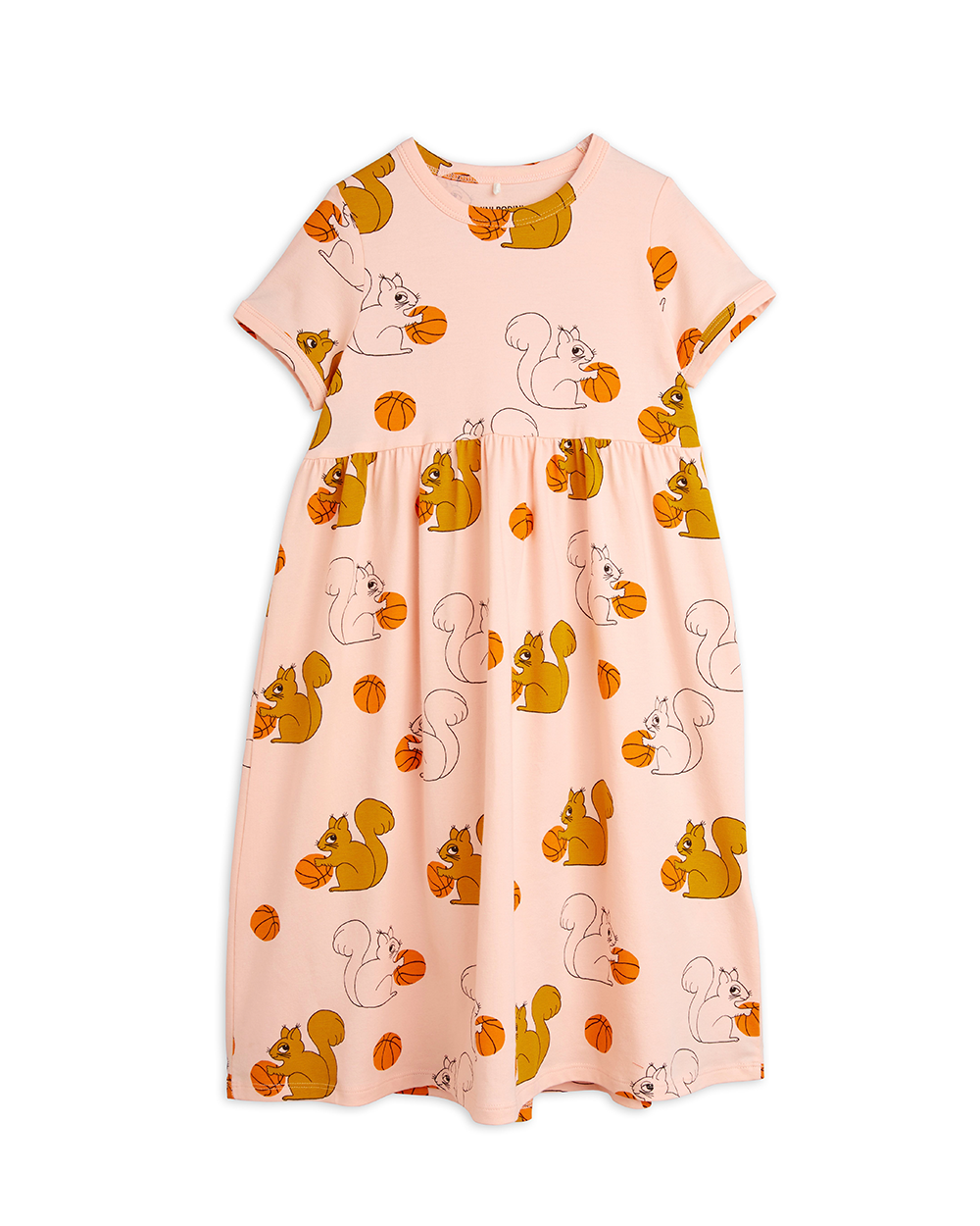 [MINIRODINI] Squirrels aop ss dress