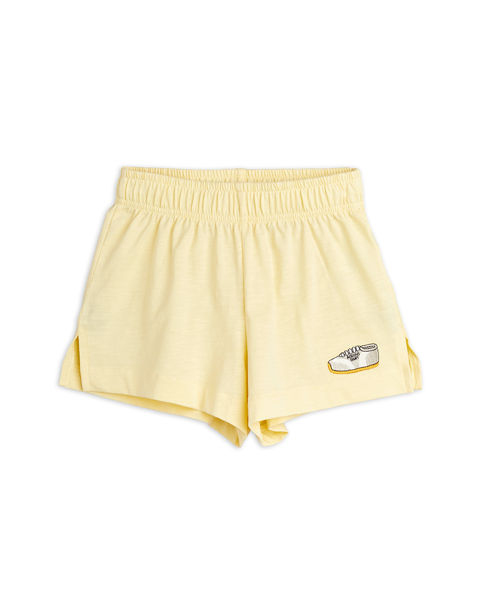 [MINIRODINI] Jogging emb shorts (YELLOW) [116/122, 128/134