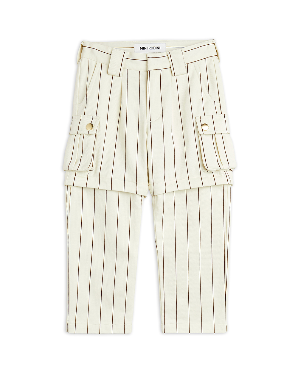 [MINIRODINI] Stripe aop cargo pants [104/110, 116/122]