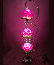 다)3봉연꽃스텐드-전기꽃