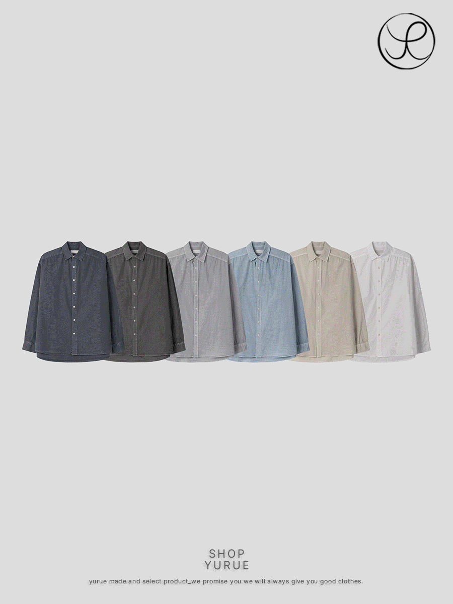 [Yue] Pigment overfit shirt (6color)