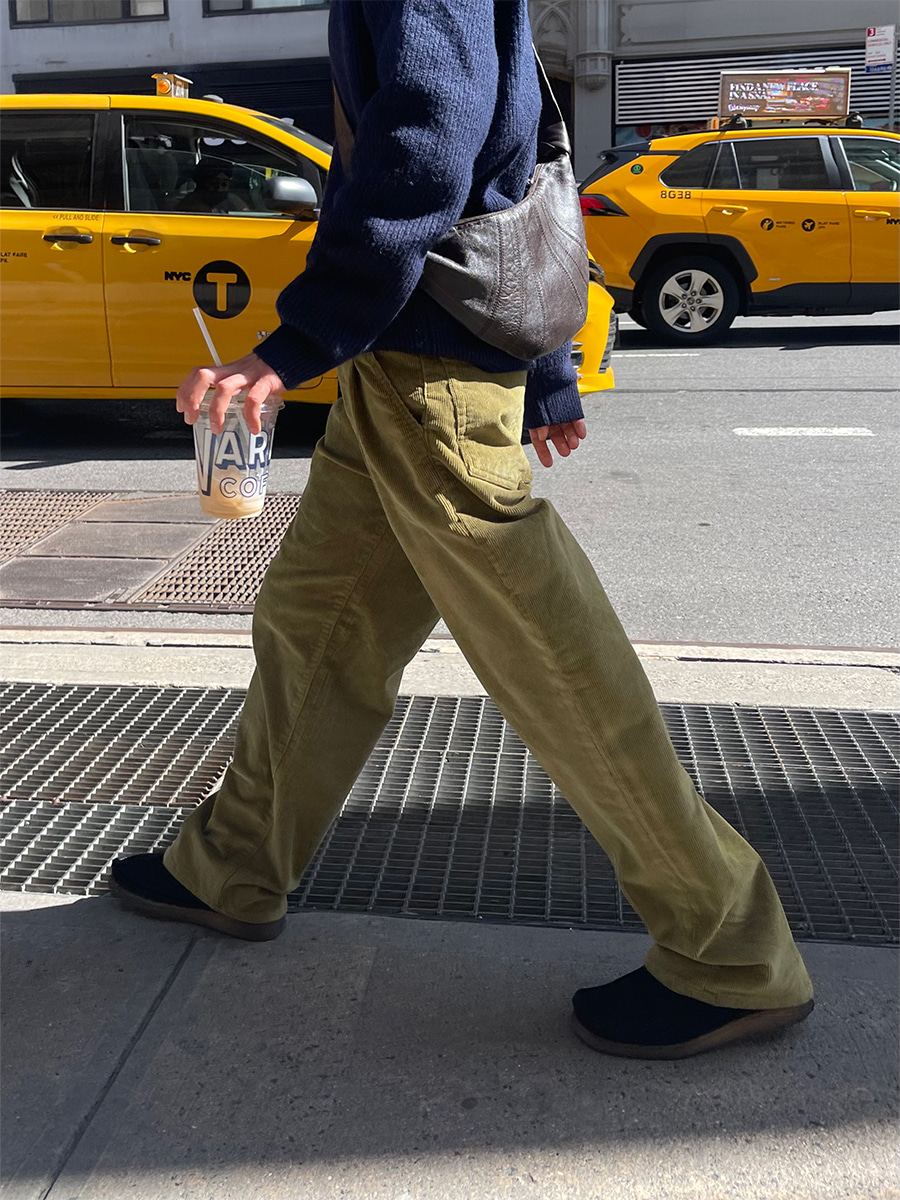 [ゆるいおすすめ] Melb two tuck corduroy pants (3color)