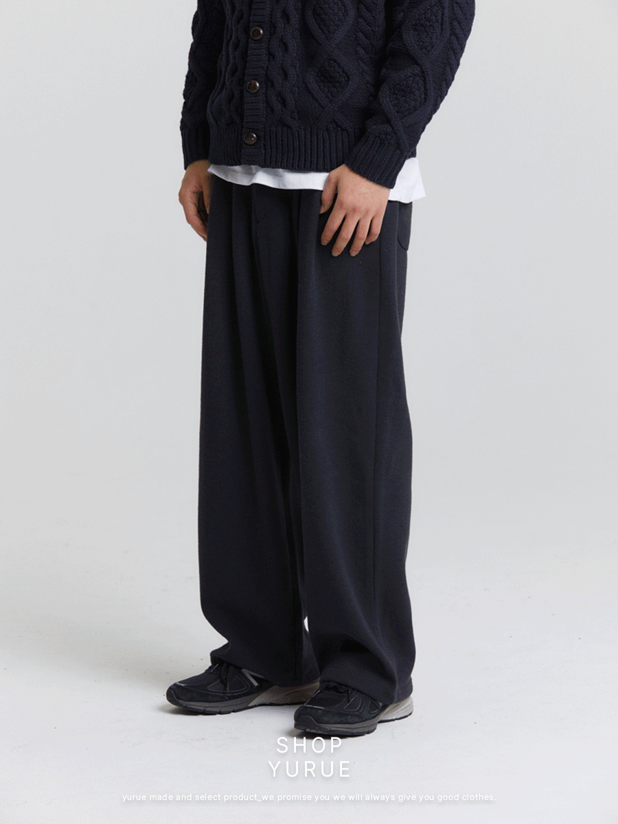 [WOOL] Birth half-banding pants (6color)
