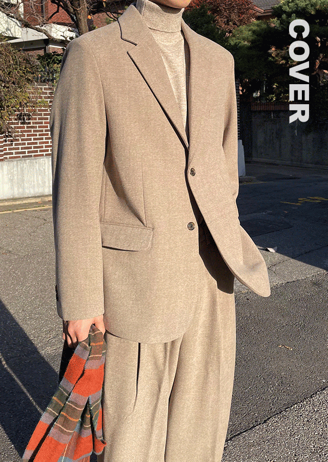 [Wool] 리버 와이드 자켓