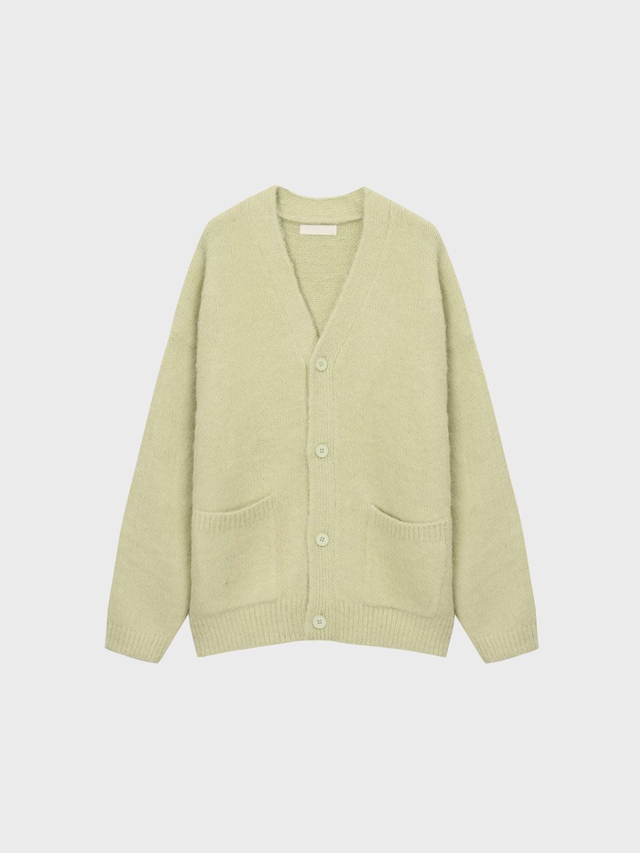 [Wool/ゆるいおすすめ] Tamd v-neck mohair knit cardigan (5color)