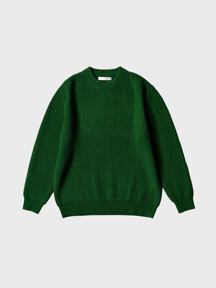 [Wool/ゆるいおすすめ] Tude round knit (5color)