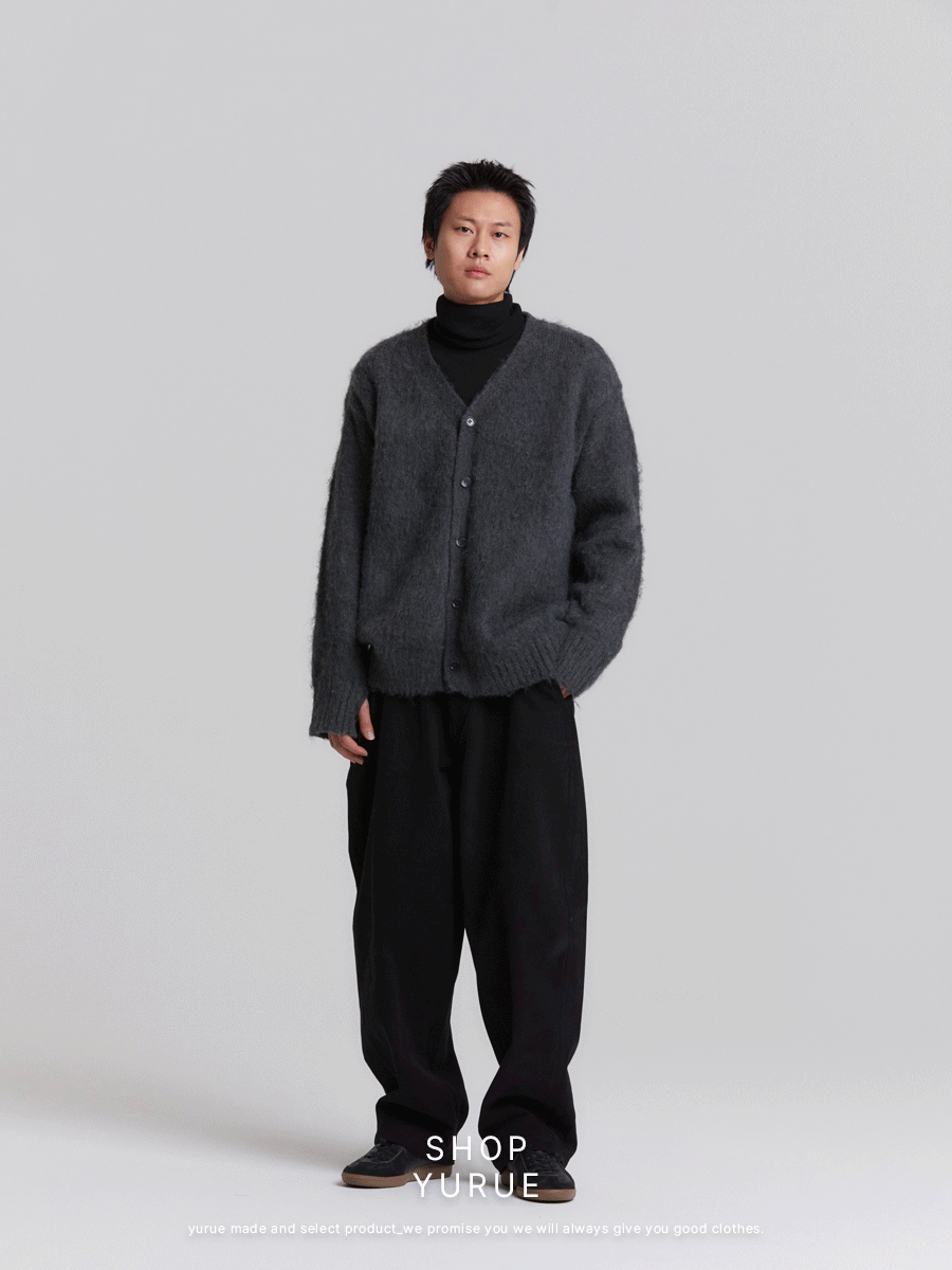 [Mohair&amp;Wool] Easy warmer cardigan
